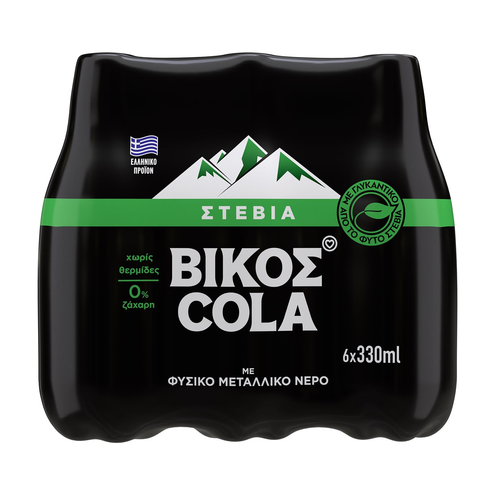 ΒΙΚΟΣ COLA με Στέβια Χωρίς ζάχαρη 6x330ml