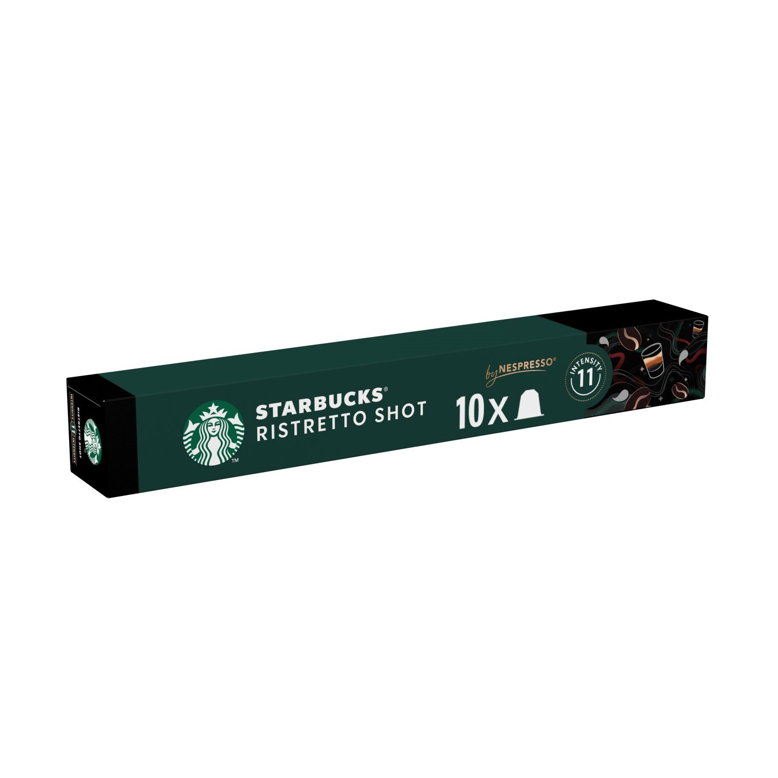 STARBUCKS Καφές Espresso Ristretto Shot 10 Κάψουλες συμβατές με μηχανή Nespresso 57g