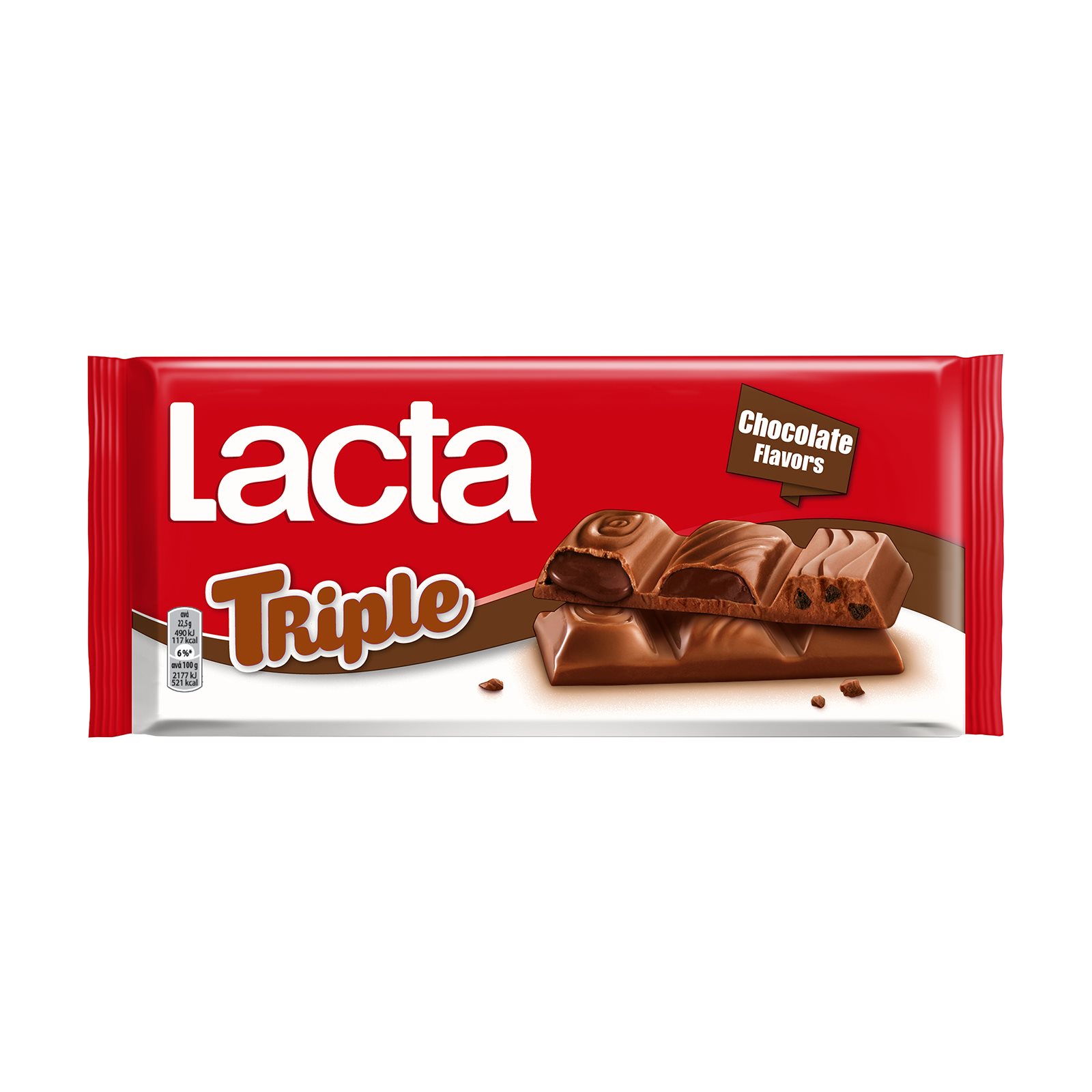 LACTA Triple    Chocolate flavours 90gr