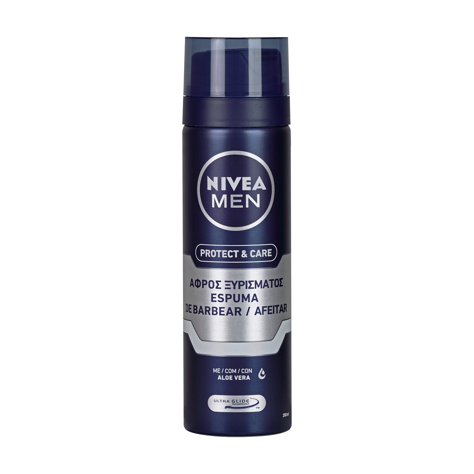 NIVEA Men Protect & Care Αφρός Ξυρίσματος με Αλόε Βέρα 200ml