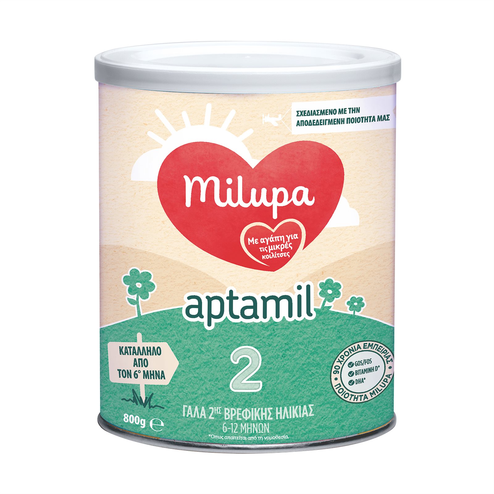 Milupa Aptamil 2 Γάλα 2ης Βρεφικής 6 12 μηνών Σκόνη 800gr ΣΚΛΑΒΕΝΙΤΗΣ