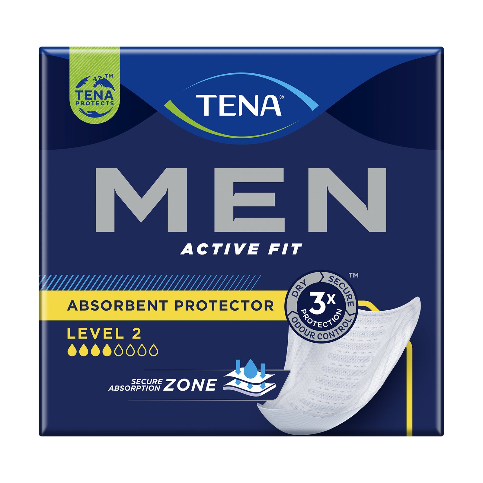 Tena Men Absorbent Protector Level 3 Ανδρικές Σερβιέτες Ακράτειας