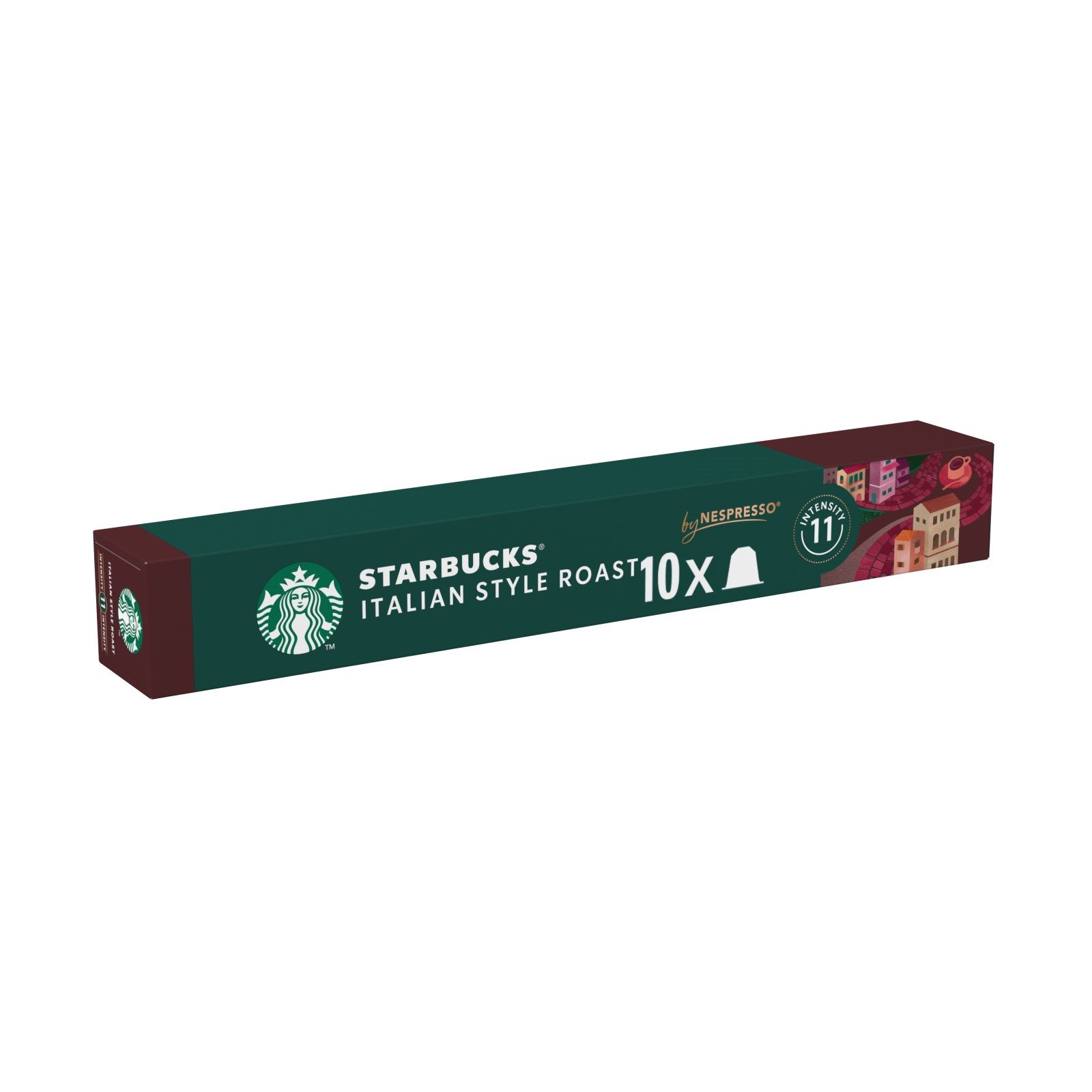 STARBUCKS Καφές Espresso Italian Style Roast 10 κάψουλες συμβατές με μηχανή Nespresso 56g