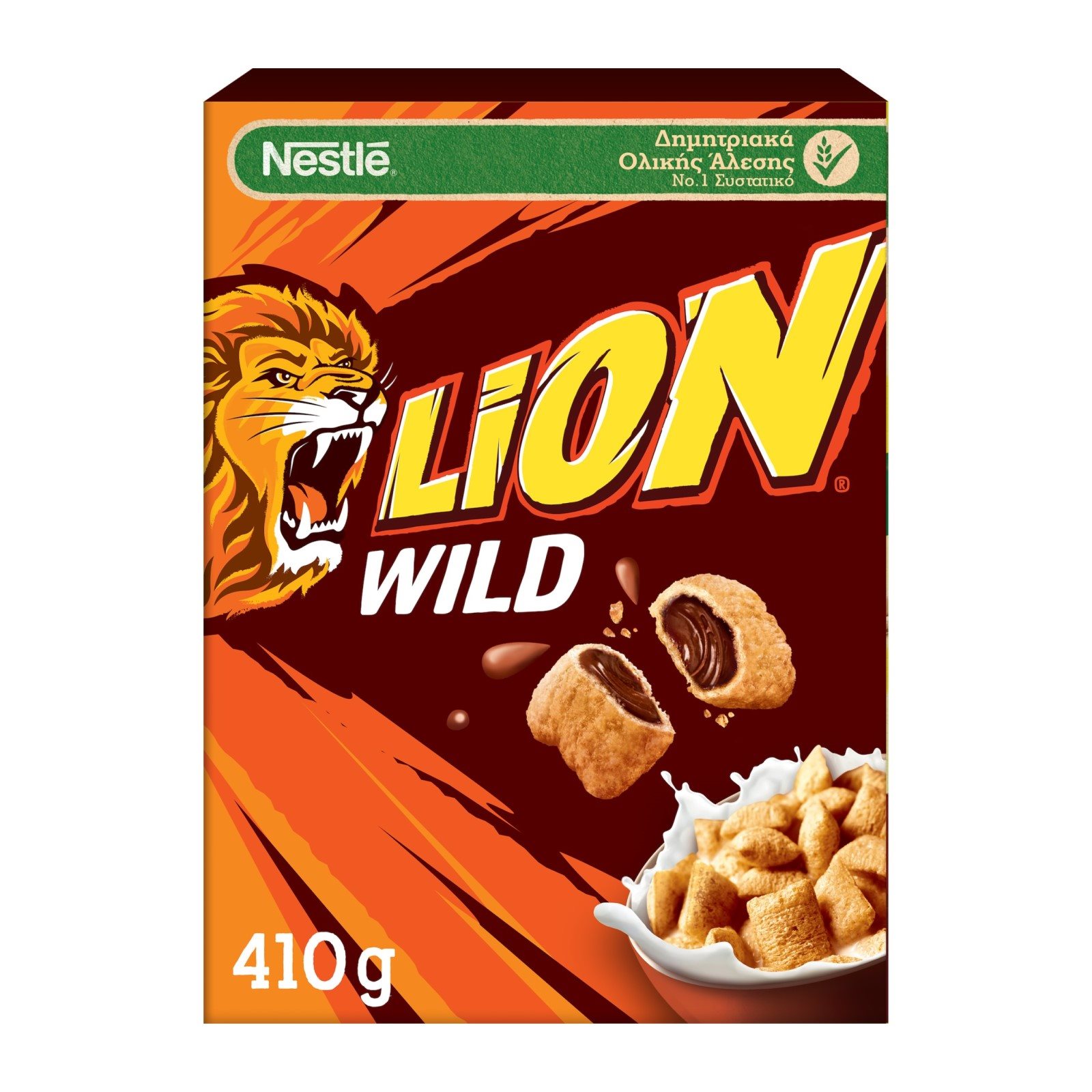 NESTLE Lion Wild Δημητριακά με Σοκολάτα & Καραμέλα 410g