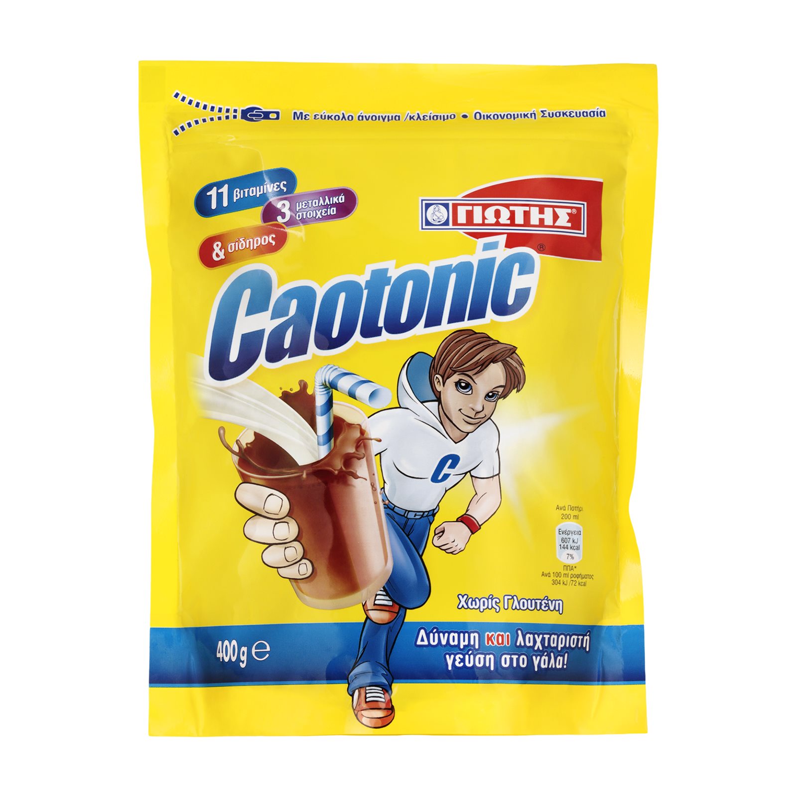 ΓΙΩΤΗΣ Caotonic Ρόφημα Στιγμής με Κακάο Χωρίς γλουτένη 400g
