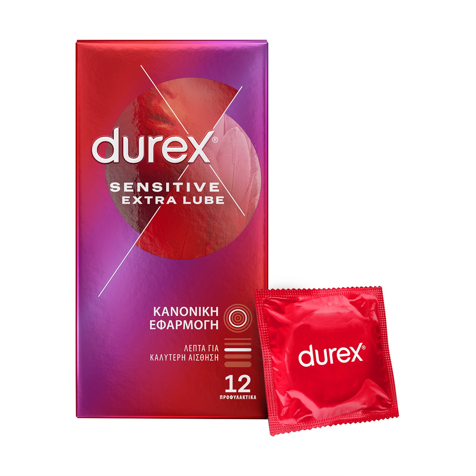 DUREX Sensitive Προφυλακτικά Extra Lube 12τεμ ΣΚΛΑΒΕΝΙΤΗΣ