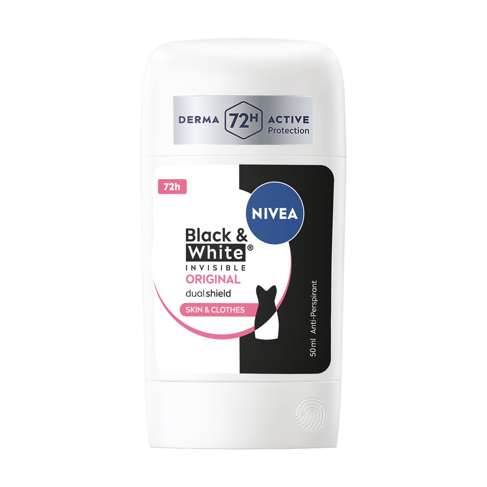 NIVEA Black & White Invisible Αποσμητικό Στικ Original 50ml