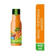 LIFE Φυσικός Χυμός Μήλο Πορτοκάλι Καρότο 400ml