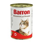 BARRON Υγρή Τροφή Γάτας Μοσχάρι Μπουκιές 400gr