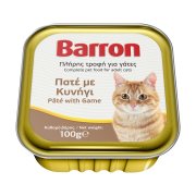 BARRON Υγρή Τροφή Γάτας με Κυνήγι Πατέ 100gr