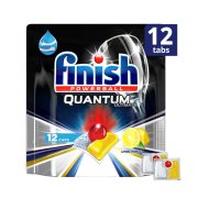 FINISH Powerball Quantum Ultimate Απορρυπαντικό Πλυντηρίου Πιάτων Ταμπλέτες Λεμόνι 12τεμ