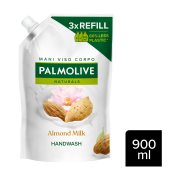 PALMOLIVE Naturals Κρεμοσάπουνο Αμύγδαλο & Γάλα Ανταλλακτικό Σακουλάκι Vegan 900ml