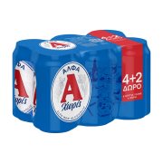 ΑΛΦΑ Μπίρα Χωρίς Αλκοόλ 4x330ml +2 Δώρο