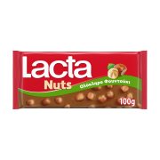 LACTA Nuts Σοκολάτα Γάλακτος με Ολόκληρο Φουντούκι 100g