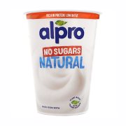 ALPRO Natural Επιδόρπιο Σόγιας Vegan Χωρίς γλουτένη Χωρίς λακτόζη Χωρίς ζάχαρη 400g