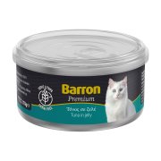 BARRON Premium Υγρή Τροφή Γάτας Τόνος σε Ζελέ Χωρίς σιτηρά 170g