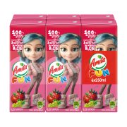 AMITA Fun Φυσικός Χυμός Φράουλα Σταφύλι Μήλο 6x250ml