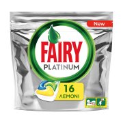 FAIRY Platinum Απορρυπαντικό Πλυντηρίου Πιάτων Ταμπλέτες Λεμόνι 16τεμ