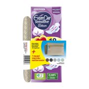 EVERYDAY Sensitive Cotton Σερβιέτες Ultra Plus Maxi Night 18τεμ +Νεσεσέρ Δώρο