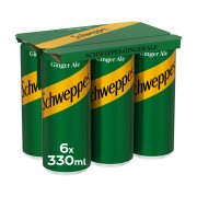 SCHWEPPES Αναψυκτικό Ginger Ale 6x330ml