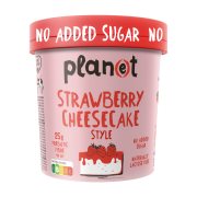 PLAN(E)T Παγωτό Strawberry Cheesecake Style Vegan Χωρίς λακτόζη Χωρίς προσθήκη ζάχαρης 250g