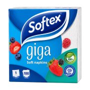 SOFTEX Giga Soft Χαρτοπετσέτες Λευκές Μεγάλες 100τεμ 