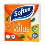 SOFTEX Soft Χαρτοπετσέτες Λευκές 56τεμ 85,7g