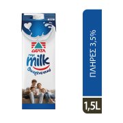 ΔΕΛΤΑ Μμμmilk Οικογενειακό Γάλα Υψηλής Παστερίωσης Πλήρες 3,5% 1,5lt