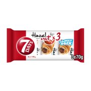 7DAYS Hazelnut Κρουασάν με γέμιση Φουντουκιού 3Χ70g