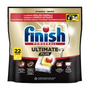 FINISH Powerball Ultimate Plus Απορρυπαντικό Πλυντηρίου Πιάτων Ταμπλέτες Λεμόνι 22τεμ