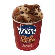 NIRVANA Παγωτό Brownies & Salted Caramel 302g (420ml)