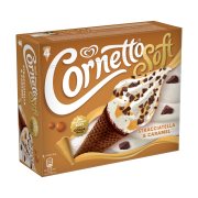 CORNETTO Soft Παγωτό Χωνάκι Stracciatella & Caramel 4τεμ 324g (560ml)