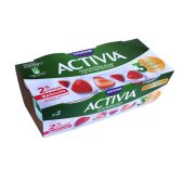 DANONE Activia Επιδόρπιο Γιαουρτιού 2% με Φράουλα 2x200g