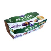 DANONE Activia Επιδόρπιο Γιαουρτιού 2% με Δαμάσκηνο 2x200g