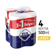 FIX Μπίρα Lager 3x500ml +1 Δώρο