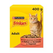 FRISKIES Adult Ξηρά Τροφή Γάτας με Βοδινό Κοτόπουλο και Λαχανικά 400g