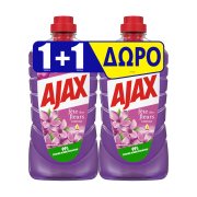 AJAX Γιορτή Λουλουδιών Καθαριστικό Υγρό Γενικής Χρήσης Άνθη Πασχαλιάς 1lt+1 Δώρο