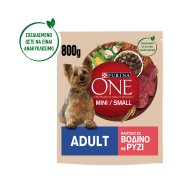 PURINA One Ξηρά Τροφή Σκύλου Adult Mini Μικρού Μεγέθους Βοδινό & Ρύζι 800gr