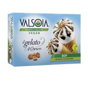 VALSOIA Παγωτό Χωνάκι Σόγιας Vegan Χωρίς λακτόζη 4x75gr