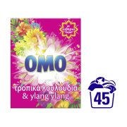 OMO Απορρυπαντικό Πλυντηρίου Ρούχων Σκόνη Τροπικά Λουλούδια 45 πλύσεις