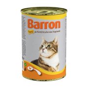 BARRON Υγρή Τροφή Γάτας Κοτόπουλο & Λαχανικά Πατέ 400gr