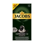 JACOBS Καφές Espresso Ristretto 12 σε Κάψουλες συμβατές με μηχανή Nespresso 10x5,2gr