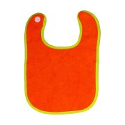 Σαλιάρα Πετσετέ Velcro Πορτοκαλί