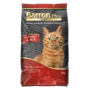 BARRON Plus Adult Ξηρά Τροφή Γάτας με Μοσχάρι Δημητριακά Λαχανικά 1kg