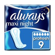 ALWAYS Maxi Night Σερβιέτες Profresh 9τεμ