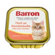 BARRON Υγρή Τροφή Γάτας με Κοτόπουλο Πατέ 100gr