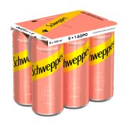 SCHWEPPES Αναψυκτικό Pink Grapefruit 5x330ml +1 Δώρο 