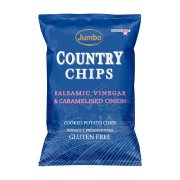 JUMBO Country Chips με Ξίδι Βαλσάμικο & Καραμελωμένο Κρεμμύδι Χωρίς γλουτένη 150g