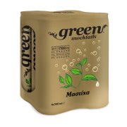 GREEN Mocktails Αναψυκτικό Mastic με Στέβια Χωρίς Ζάχαρη 4x330ml