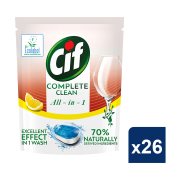 CIF All-in-1 Απορρυπαντικό Πλυντηρίου Πιάτων Ταμπλέτες Λεμόνι 26τεμ